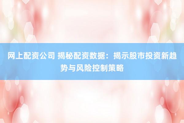 网上配资公司 揭秘配资数据：揭示股市投资新趋势与风险控制策略