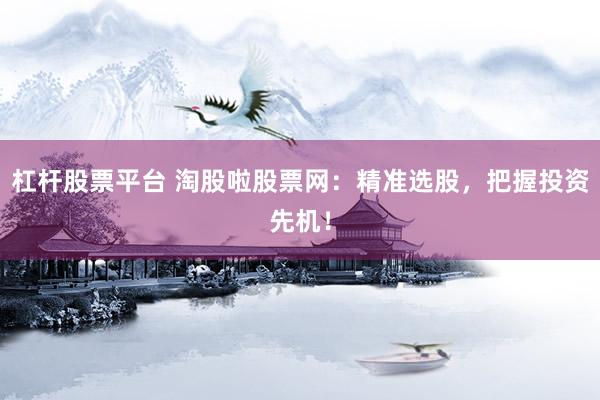 杠杆股票平台 淘股啦股票网：精准选股，把握投资先机！